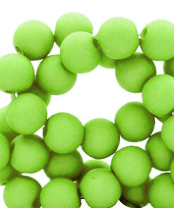 6mm acryl kraal matt spring green