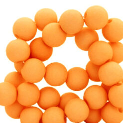 8 mm acryl kralen matt Orange peel