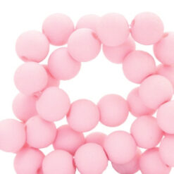 8mm acryl kralen matt Light rose