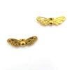 Metalen kralen angel wing goud 22x6mm