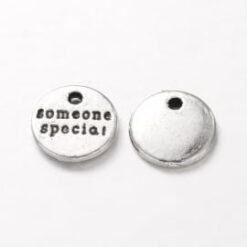 Metaal bedel antiek zilver Someone special 10mm