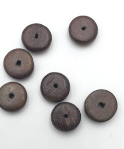 Houten kralen disc 10mm Bruin