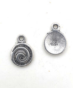 Metalen bedel Swirl 13x10mm