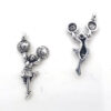 Metalen bedel Cheerleader 28x13mm