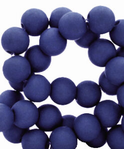 8mm acryl kralen Dark royal blue