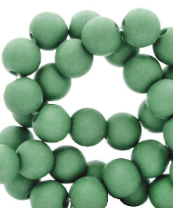 8mm kralen van acryl Shamrock green