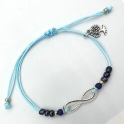 DIY armbandje Infinity aqua