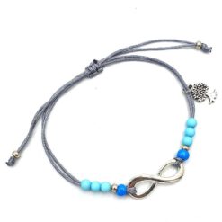 DIY armbandje Infinity grijs