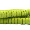 Houten kralen disc 8mm Lime