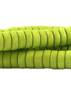 Houten kralen disc 8mm Lime