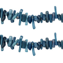 Ocean bamboo kralen Steel blue (10 stuks)