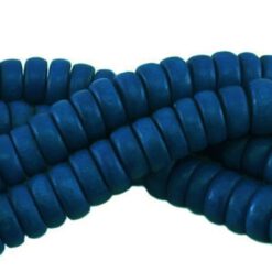 Houten kralen disc 8mm Blauw