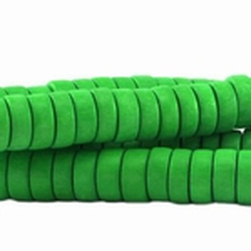 Houten kralen disc 12mm Groen