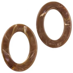 Acryl Ringen Brown (37 x 28 x 3.5 mm)