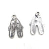 Metalen bedel Ballet schoen 22x15mm antiek zilver