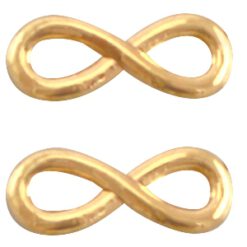Metalen bedel Infinity 23x9mm