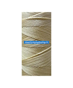 Braziliaans polyester waxkoord Beige 1mm (per meter)