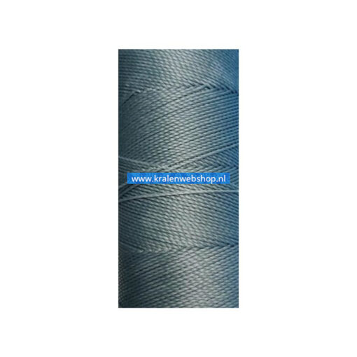 Braziliaans polyester waxkoord 1mm jeansblauw (per meter)