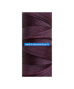 Braziliaans polyester waxkoord 1mm CamelAubergine