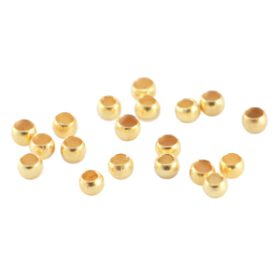 DQ knijpkralen 1.5mm Goud (25 stuks)