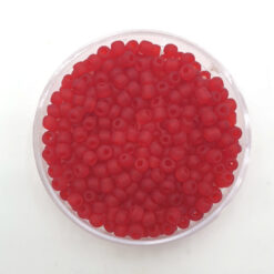 Glaskralen Rocailles 12/0 (2mm) Rood mat
