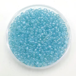 Glaskralen Rocailles 12/0 (2mm) Aqua met glans
