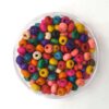 Houten Kralen mix 4mm (5gr ±180st)