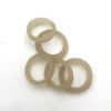 Glaskralen Beige ring 12-15mm
