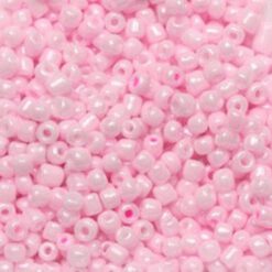 Glaskralen rocailles 12/0 (2mm) Opaque roze