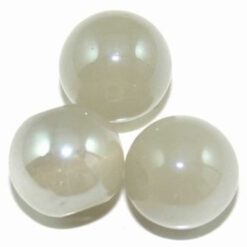 Glaskralen Beige opaal 10mm