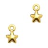Bedels DQ metaal ster Goud (nikkelvrij)