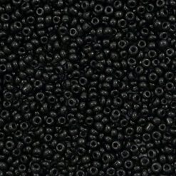 Glaskralen Rocailles 12/0 (2mm) Black