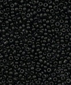 Glaskralen Rocailles 12/0 (2mm) Black