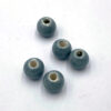 Kralen keramiek 8mm grijs
