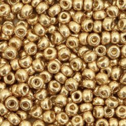 Miyuki rocailles 8/0 Duracoat galvanized champagne gold 8-4204