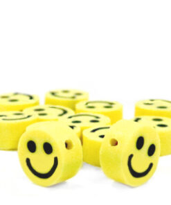 Polymeer kralen Smiley Yellow