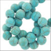 Sinkiang Turkoois Frosted Kralen (6mm)