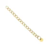 Roestvrij stalen (RVS) stainless steel onderdelen verlengketting coin 4mm Goud