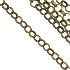 Jasseron (4 mm) Brons (per 10cm)