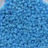 Rocailles 12/0 frosted opaque - turquoise