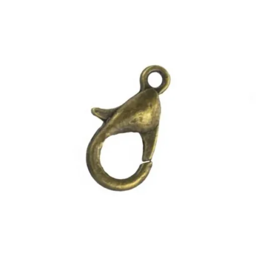 Karabijn slot 10mm antiek brons