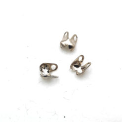 DQ kalotjes 2mm Antiek zilver