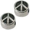 Metalen Modi kralen peace 10mm antiek zilver