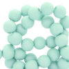 8mm acryl kralen matt Soft turquoise blue