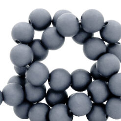8mm acryl kralen matt Concrete grey