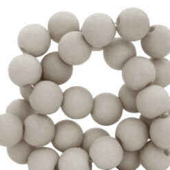 8mm acryl kralen matt Shoreline grey