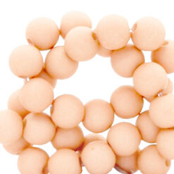 8mm acryl kralen matt Peachy rose