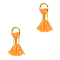 Kwastjes 0.7cm Gold-calypso orange