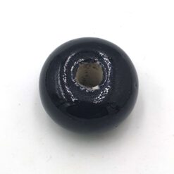 Keramiek kralen 18x10mm zwart