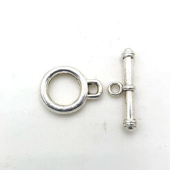 Metalen kapittel slotje Basic Quality 15mm Antiek zilver